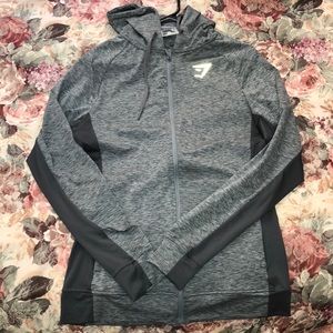 Gymshark Men’s Gray Medium Zip Hoodie